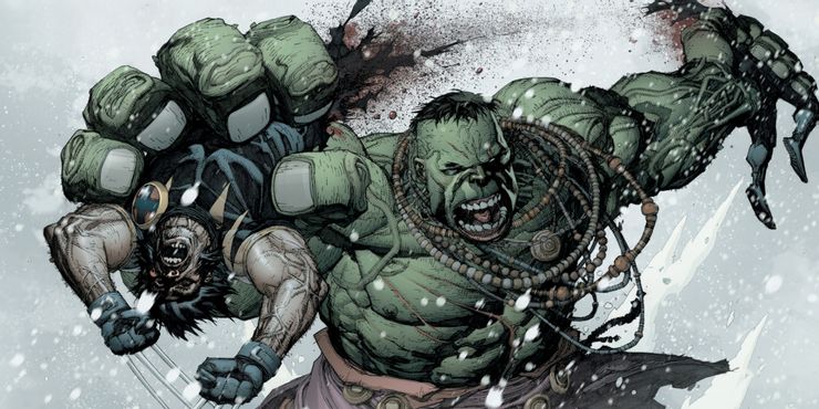 Сучасні Росомаха проти Халка - Росомаха розірваний навпіл X Men Marvel Comics