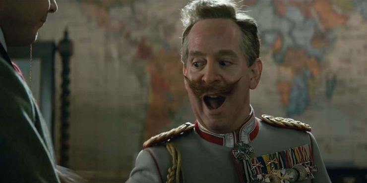 Кайзер Вільгельм кричить у фільмі King's Man.