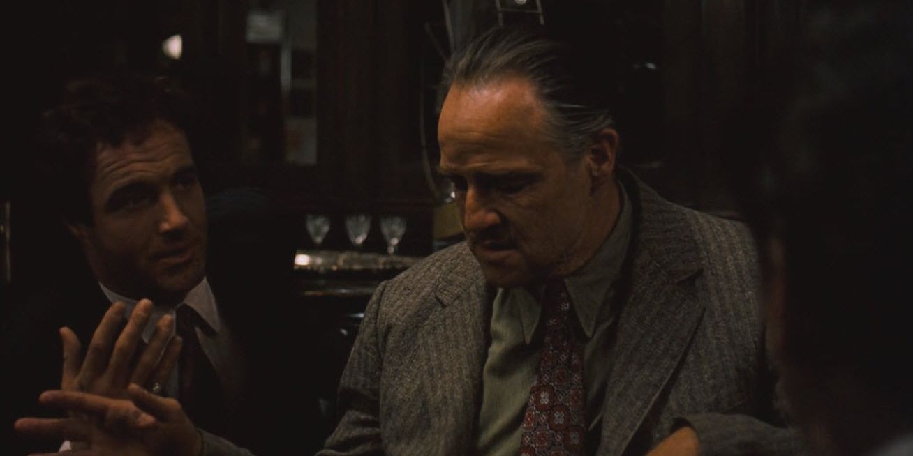 Сонні Корлеоне у розмові з Віто Корлеоне у фільмі "Хрещений батько"