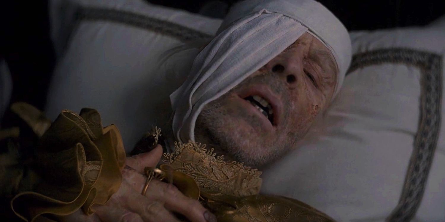Пэдди Консидайн в роли Визериса Таргариена в 8 эпизоде сериала "Дом дракона"