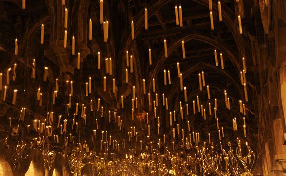 гарри-поттер - волшебный мир - комната со свечами