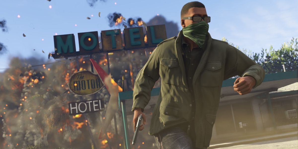 Взрывы за Франклином в Grand Theft Auto V