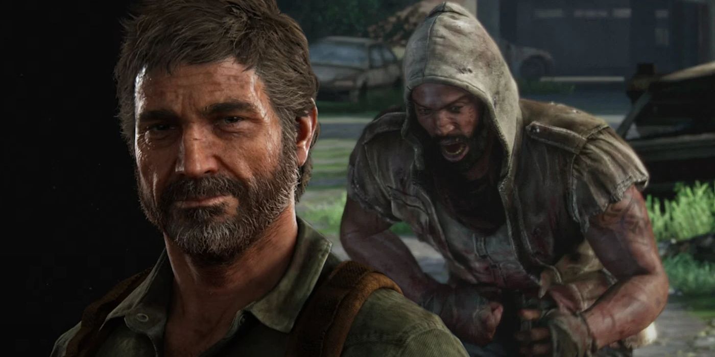 Модель персонажа Джоела з першої частини Last of Us та поранений Мисливець, який влаштовує засідку на Джоела та Еллі.