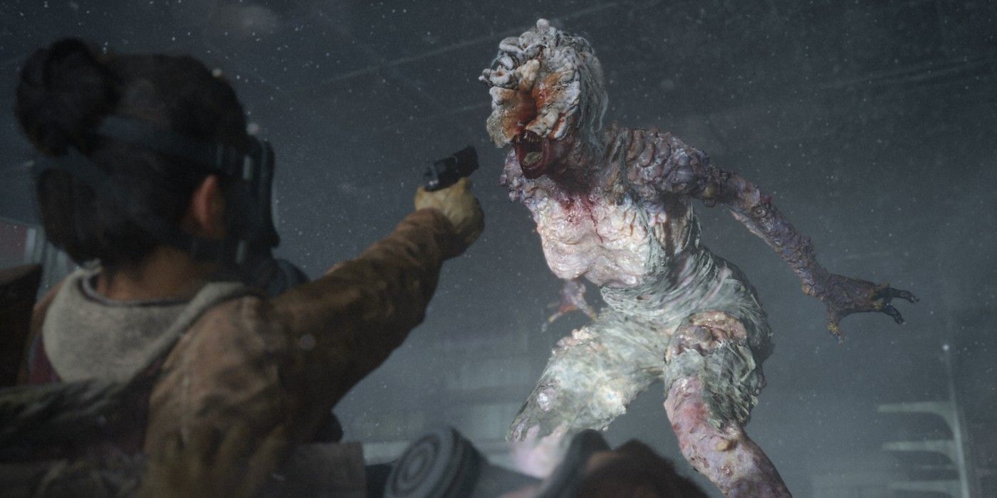 Персонаж, що бореться з клацаном у грі The Last of Us