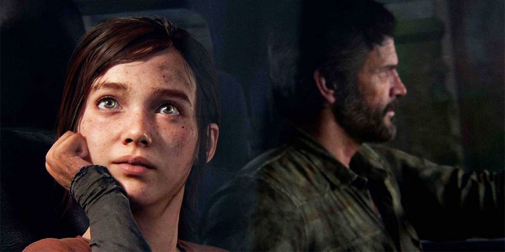 Відео ігри The Last of Us з Джоелом та Еллі в машині
