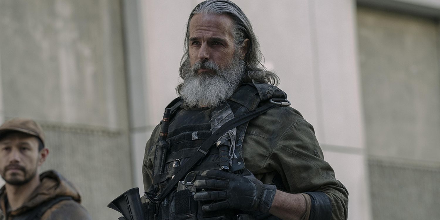 Джеффрі Пірс у ролі Перрі, мисливця, на знімку з четвертого епізоду The Last of Us
