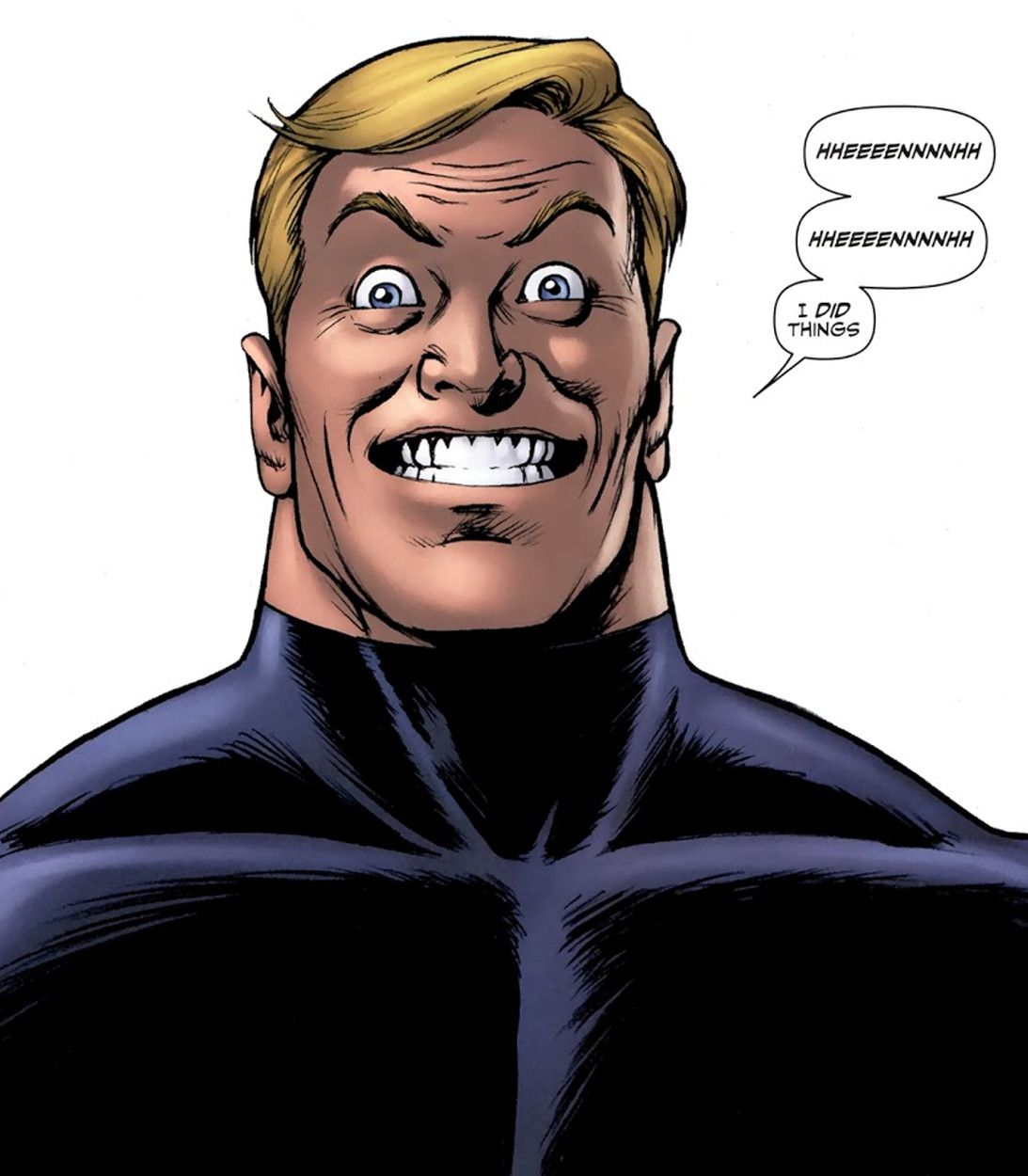 Однако в комиксах Чёрный Нуар оказывается клоном Хоумлендера.